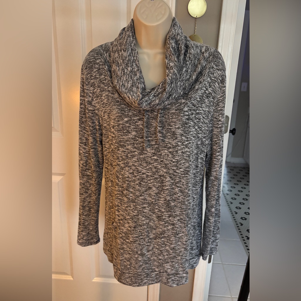 Magnolia Gray Cowl Neck Sweater